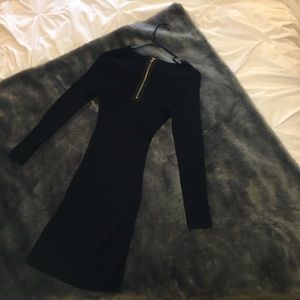 Black Sweater Body-Con Dress